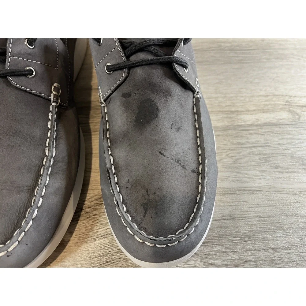 Cole Haan Men's Grand Atlantic Boat Shoe‎ 11.5 M Style C36081 Gray Slip On